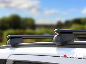 FIAT 500X Roof Rack Cross Bars - for models w/ factory roof rails - Black - Trekking 2016-2023